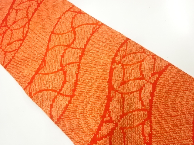 JAPANESE KIMONO / ANTIQUE GENUINE SHIBORI CLASSIC PATTERN NAGOYA OBI (